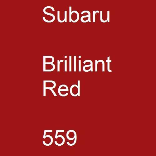 Subaru, Brilliant Red, 559.